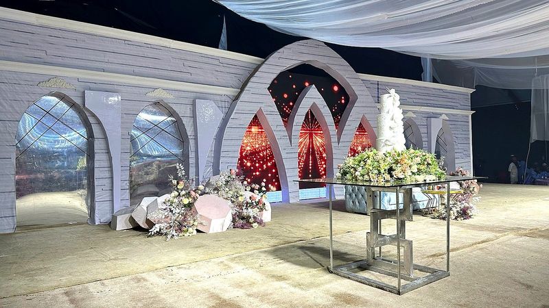 Wedding in Nigeria stage design